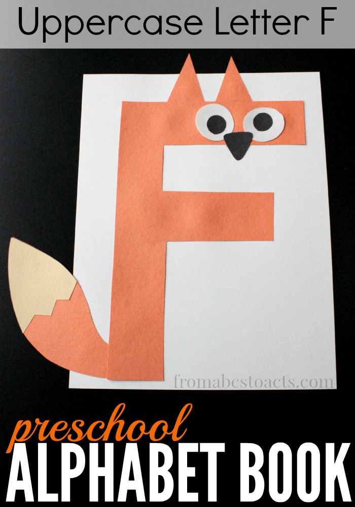 Nothing could be cuter than this adorable little fox craft for preschoolers made from the uppercase letter F!