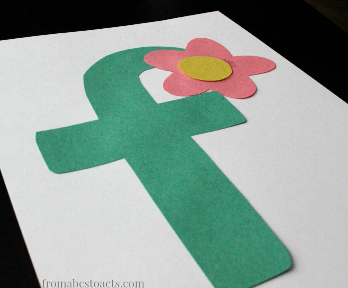 Alphabet Book Flower Craft for Preschoolers