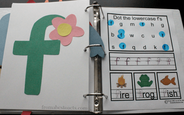 Alphabet Crafts for Kids - Lowercase Letter F