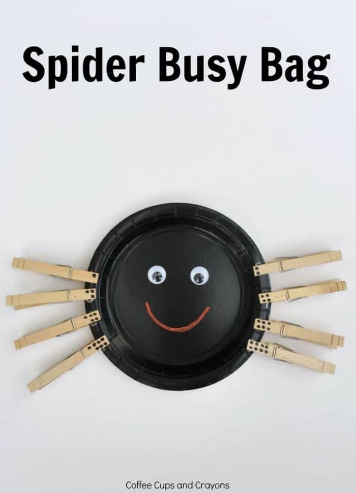Spider Busy Bag - Halloween Fine Motor Activities