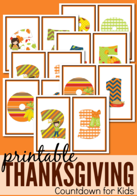 Get the kids to help you countdown to turkey day with this fun and free printable Thanksgiving countdown!
