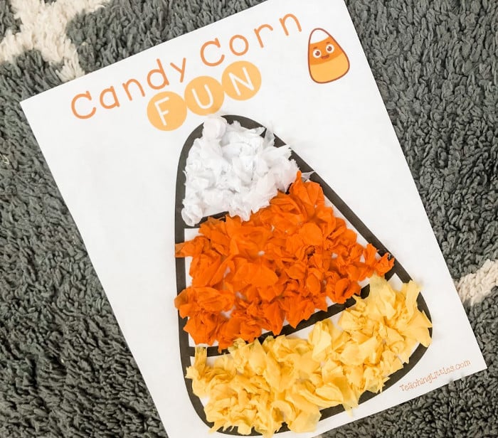 Tissue Paper Candy Corn