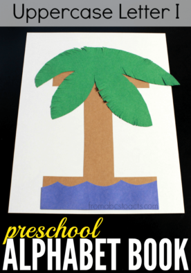 Build your own letter I island with your preschooler and make it your newest addition to your preschool alphabet book!