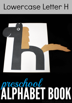 Teach your preschooler the letters of the alphabet with these awesome alphabet crafts! Up this week, lowercase letter H!