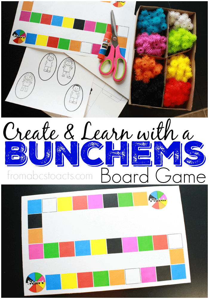 Learn, play, and create with the Bunchems Mega Pack! Perfect for a fun family game night, this printable Bunchems board game is perfect for creative and imaginative play with your preschooler! #Bunchems #CG #AD