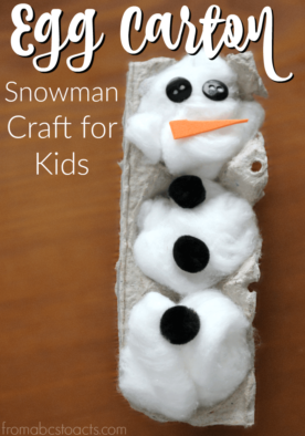 Perfect for those dreary winter days, this fun snowman craft for preschoolers is a great way to work on fine motor skills!