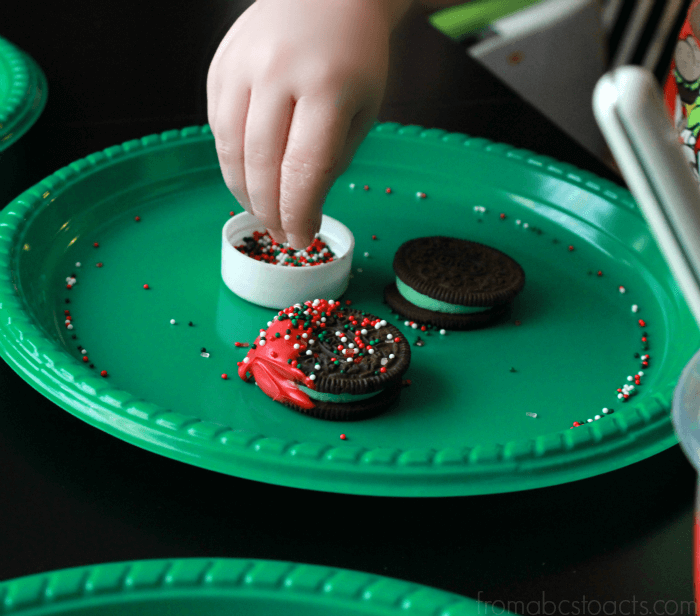 Making Christmas Cookies with Preschoolers