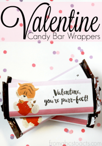 In a bind this Valentine's Day and need a last minute gift? These printable candy bar wrappers are perfect and so adorable!