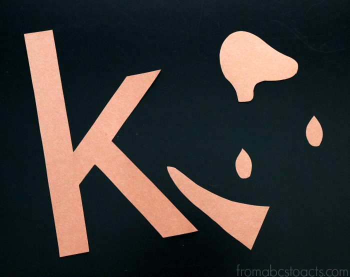 Letter K Kangaroo Craft for Preschoolers