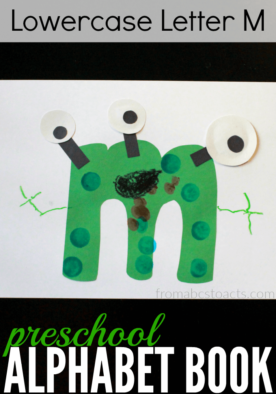 Learn all about the lowercase letter M with this adorable monster craft for preschoolers!