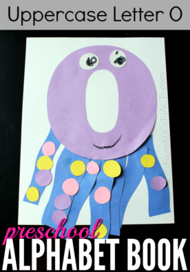 Have a preschooler working on the letter O? What better way to learn it than by making an adorable uppercase letter O octopus?