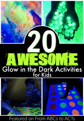 Bust the boredom this year with these 20 awesome glow in the dark activities that will keep your kids entertained all summer long!