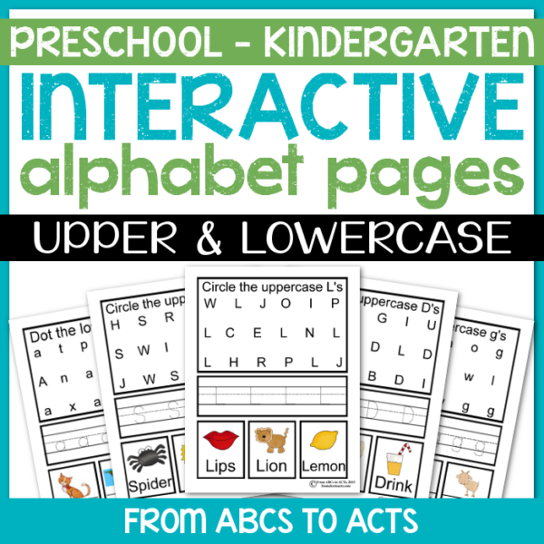 Learning the letters of the alphabet has never been more fun! Pair these interactive alphabet pages with letter of the week lessons, our preschool alphabet book, or use them on their own!