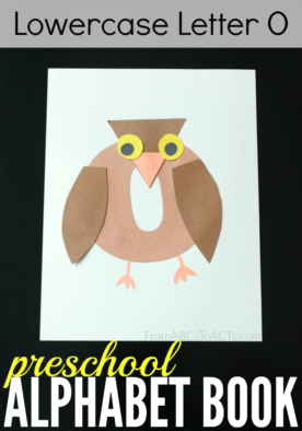 Letter O crafts for preschoolers! This adorable little owl is perfect for learning all about the letter O!