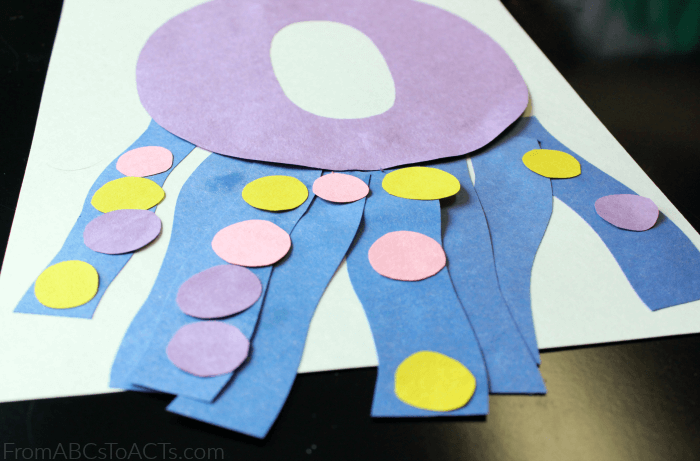 Letter O Octopus Craft from Construction Paper