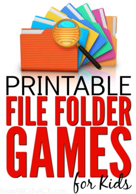 File folder games are so easy to put together and are a great way for your child to practice the concepts that they're learning!
