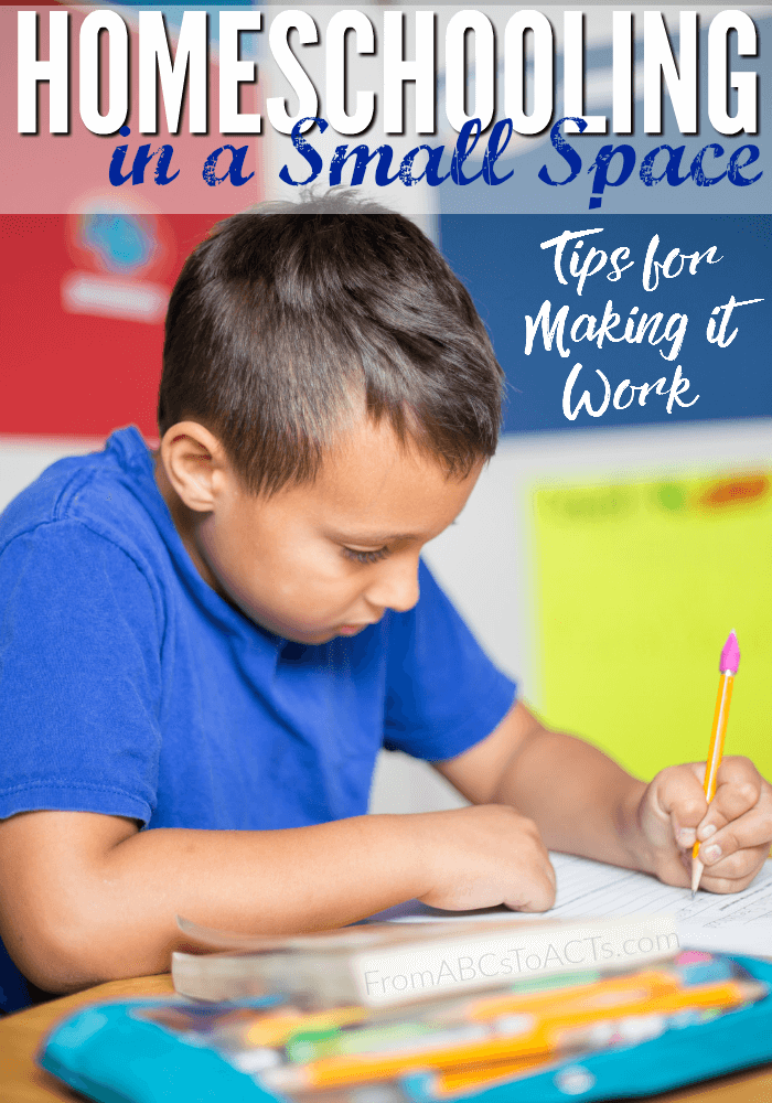 You don't need a full school room to homeschool your children! With a little creativity, homeschooling in a small space is easier than you think!