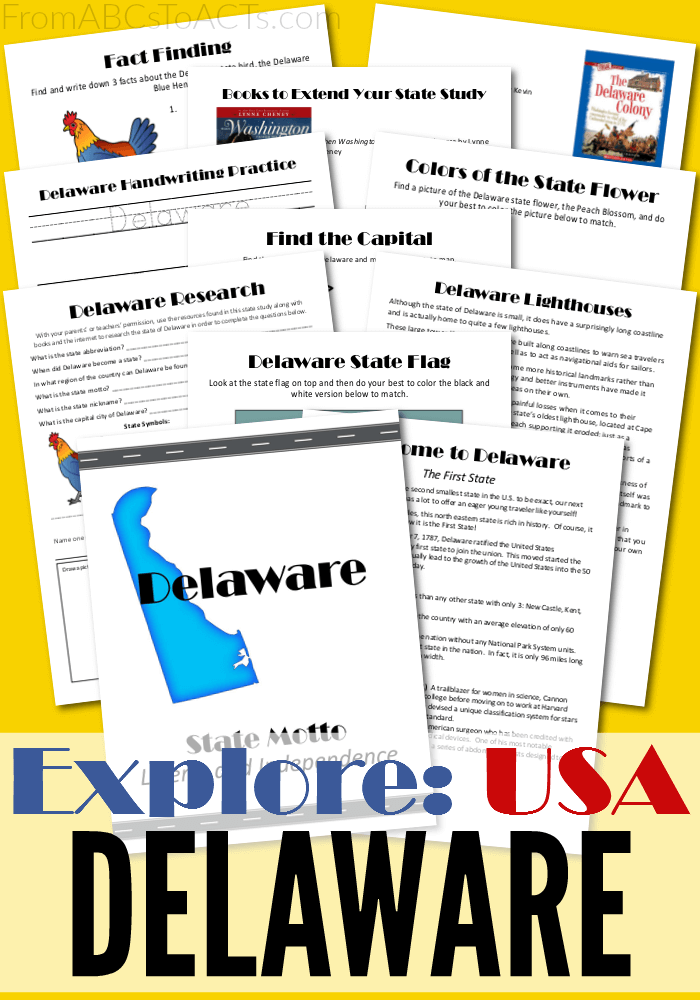 Delaware may be small but it packs a lot of history into a tiny little package! See what fun things there are to learn about the First State in this state study pack!