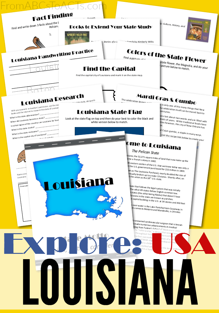 From Cajun spices to Mardi Gras, this week's state unit study is all about the great state of Louisiana!