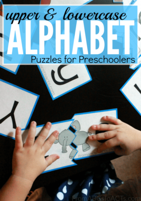 Whether your child needs a little more practice when it comes to the letters of the alphabet, or you're just looking for a simple review activity, these printable upper and lowercase letter puzzles are perfect!