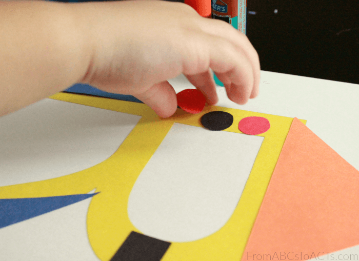 Rocket Ship Alphabet Craft for Preschoolers