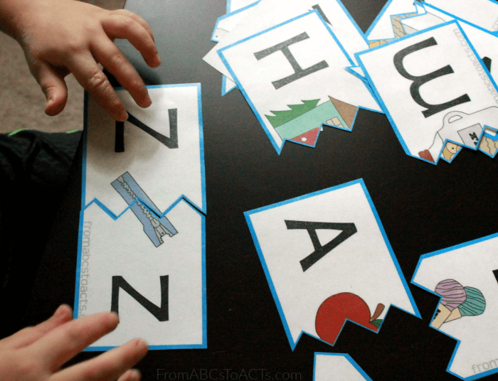 Upper and Lowercase Alphabet Puzzles for Kids