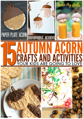 Embrace the changing of the seasons with all of these fun fall acorn crafts and activities for kids!