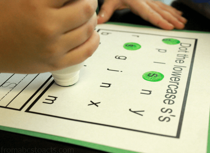 Handwriting Practice for Preschoolers Lowercase Letter S