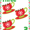 Full Page Christmas Counting Cards for Kids