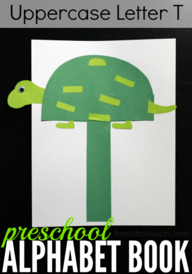 Make learning the uppercase letter T easy for your preschooler by turning it into a turtle with this adorable alphabet craft!