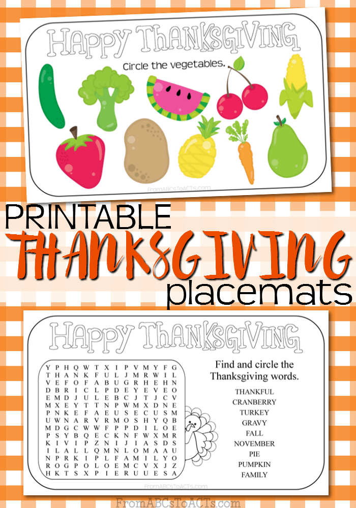 These printable Thanksgiving placemats are perfect for keeping those little hands busy and entertained while you work on actually cooking the holiday meal.