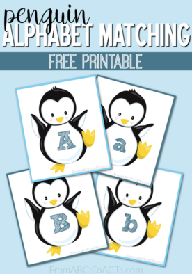 Snow and ice and all things cold, these penguin alphabet matching cards are the perfect way to make it feel a little bit more like winter this year!