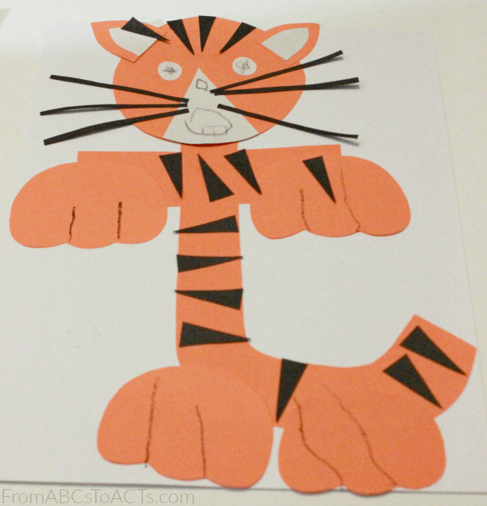 Tiger Alphabet Craft for Preschoolers