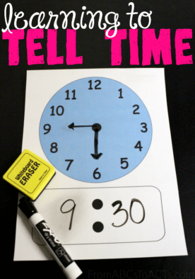 Learning to tell time isn't always easy but with a little bit of practice, your child will be telling time like a pro before you know it!