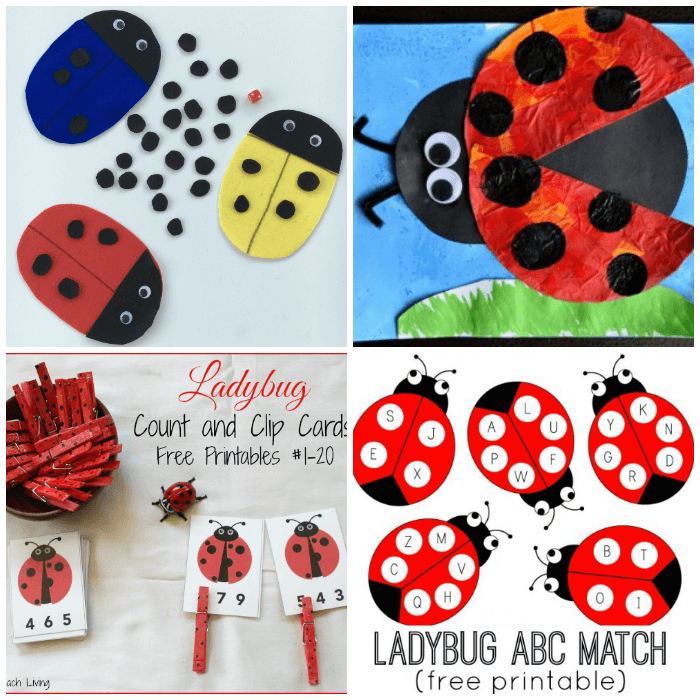 Ladybug Printables for Kids Spring Activities
