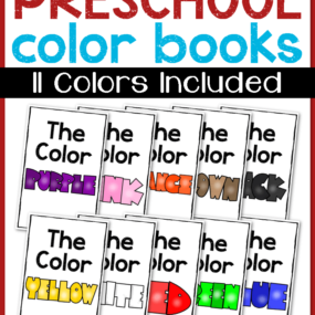 Whether you're teaching your toddler their colors or starting your preschooler or kindergartner on color words, these printable color books are a great way to practice!