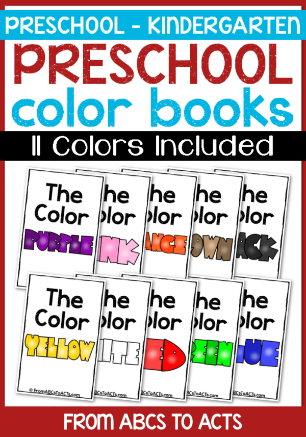 Whether you're teaching your toddler their colors or starting your preschooler or kindergartner on color words, these printable color books are a great way to practice!