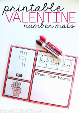 Counting practice is easy with these fun printable number mats! Perfect for little ones learning numbers 1-10!