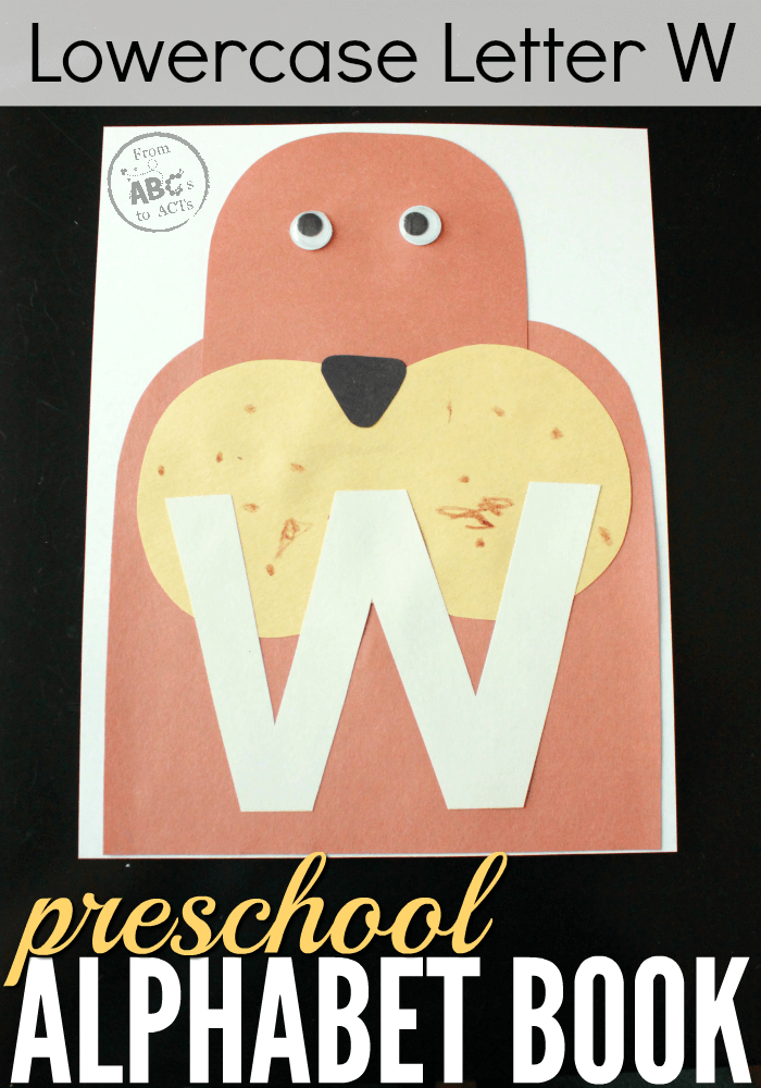 Teach your preschooler the letter W with this adorable construction paper walrus craft!