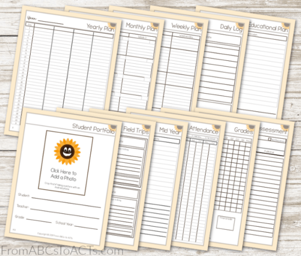 Homeschool Planner Pages
