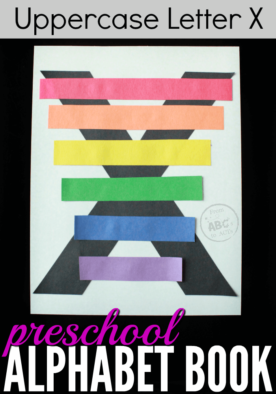 This is such a fun way to teach your preschooler the letter X! This letter X xylophone is super simple to make and your little one is going to love the bright colors!