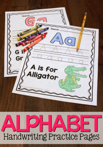 Letter Practice Pages for Preschoolers - From ABCs to ACTs