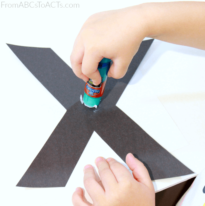 Lowercase X Craft for Preschoolers