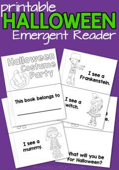 Witches, werewolves, vampires, and more! Add a bit of Halloween fun to your kindergartner's reading practice this fall with this printable costume party emergent reader!