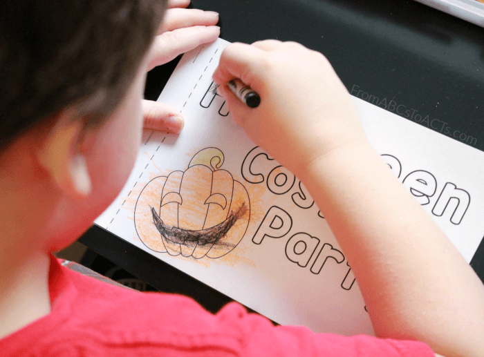 Printable Halloween Coloring Book Easy Reader for Kids