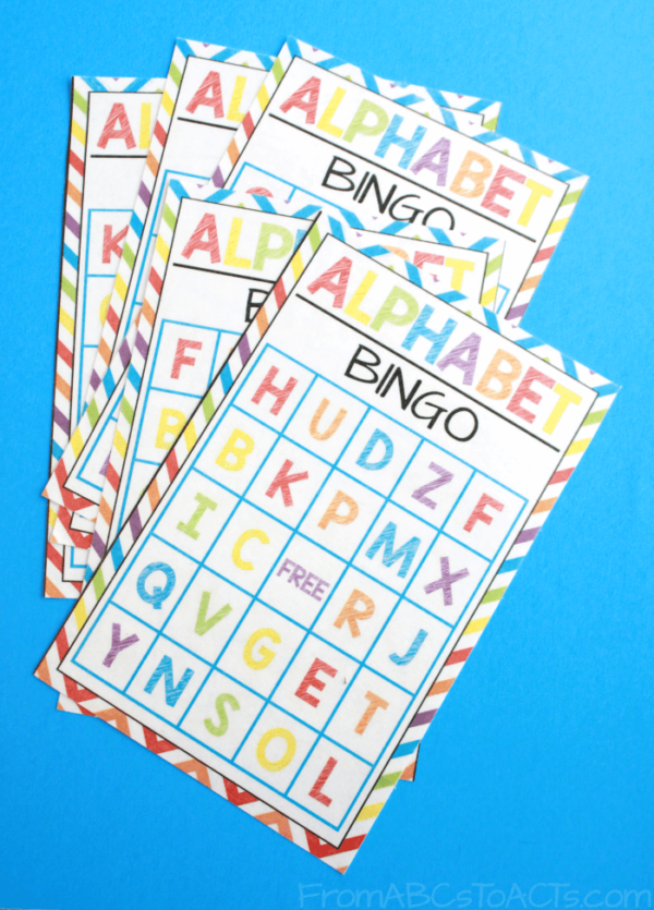 Printable Alphabet Bingo for Kids From ABCs to ACTs