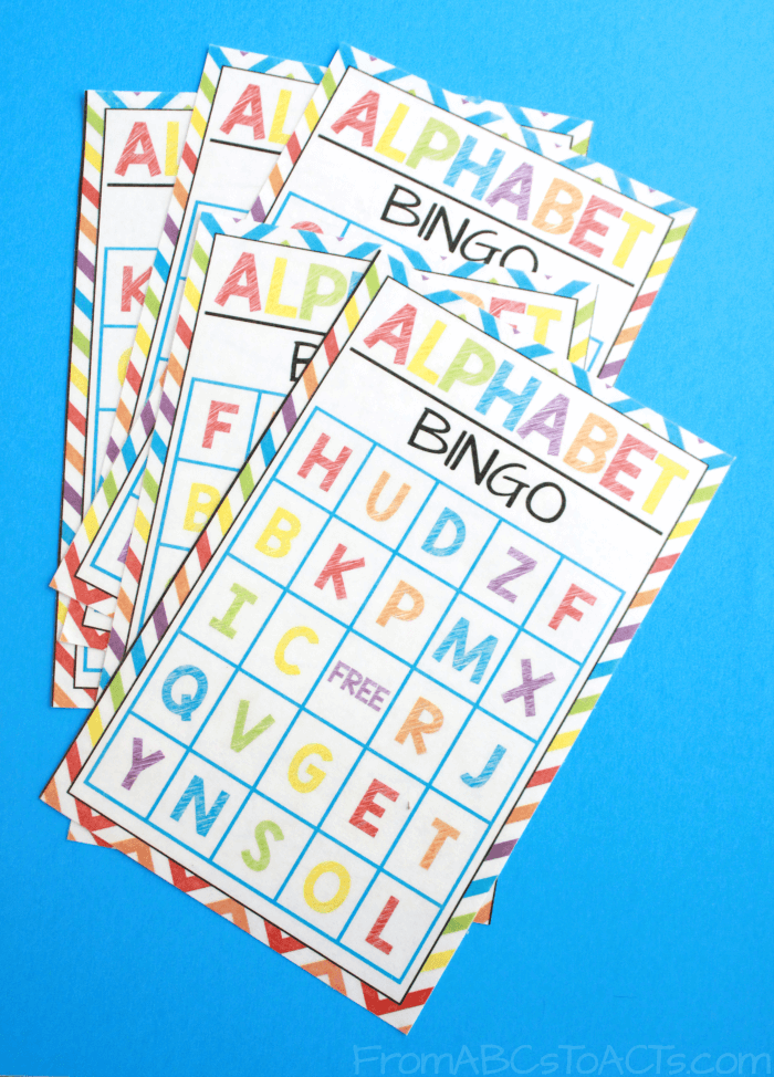 Alphabet Bingo Cards for Preschoolers and Kindergartners