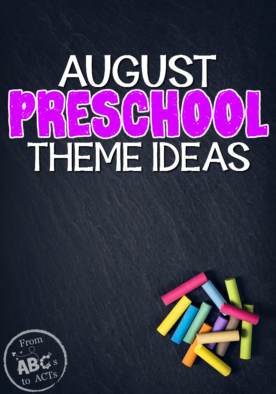 Back to school and ready to learn with this awesome list of August preschool theme ideas!