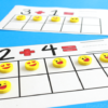 Emoji Math Addition Cards for Kindergarten