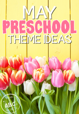 From May flowers to Memorial Day, keep your preschooler learning all month long with this awesome list of May preschool theme ideas!